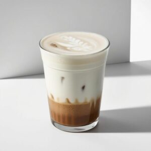 ⁠Iced white mocha latte