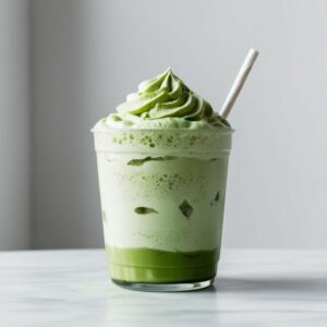 ⁠Matcha frappe