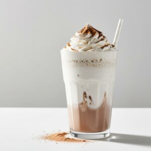 ⁠White mocha frappe